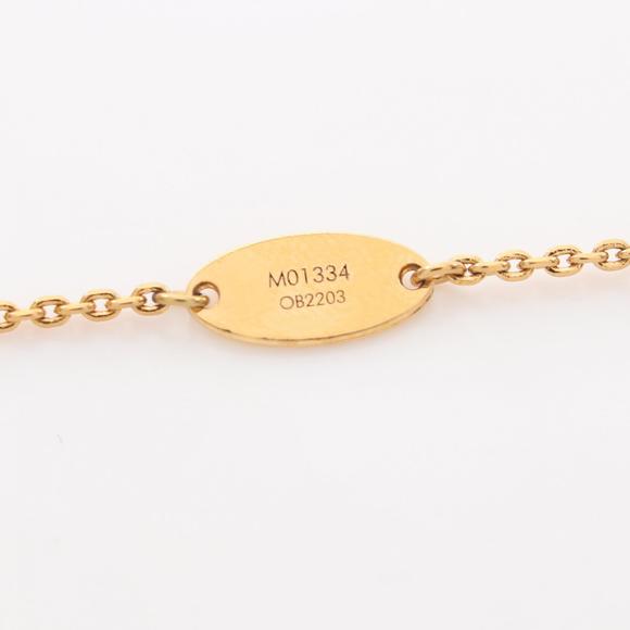 Louis Vuitton Vivienne Necklace Gold Plated Fake Pearl White - Picture 5 of 7